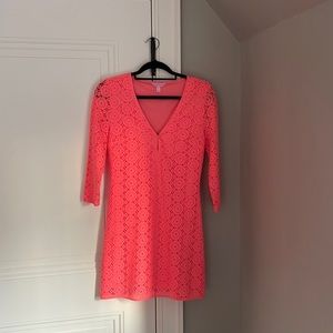 Lilly Pulitzer Pink long sleeve summer dress!